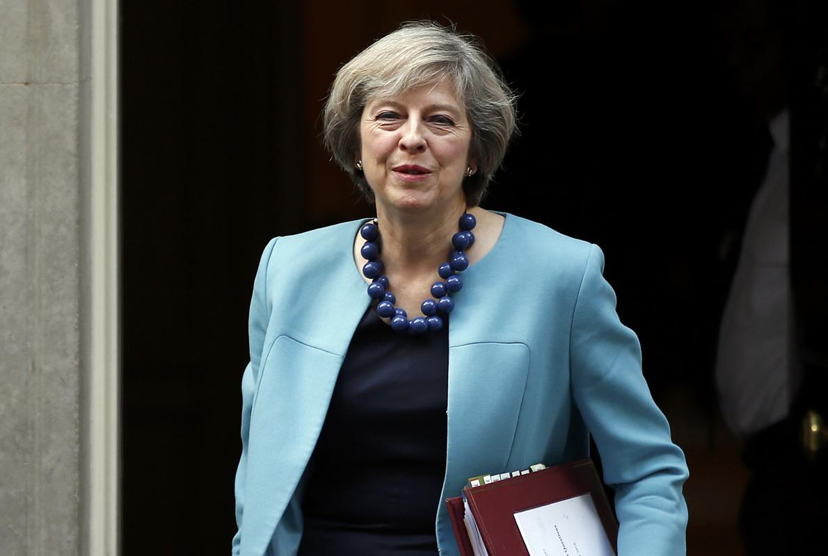 Theresa May, en una imagen del pasado mes de octubre, saliendo del 10 de Downing Street