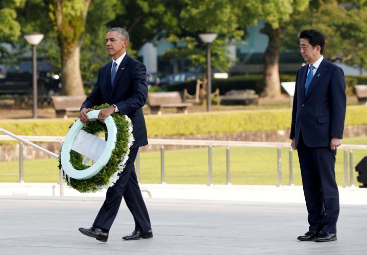 Obama, junto a Abe, en su visita a Hiroshima