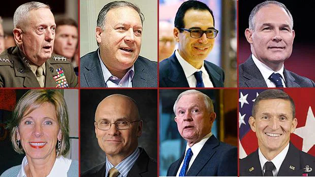 Todos los hombres del presidente: estas son las primeras caras de la Administración Trump