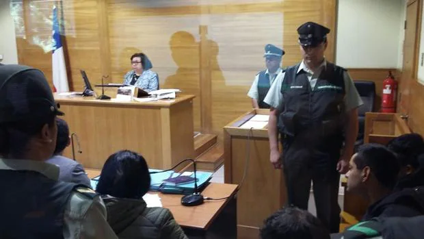 Juzgado de Garantía de Temuco, Chile, donde está teniendo lugar el juicio