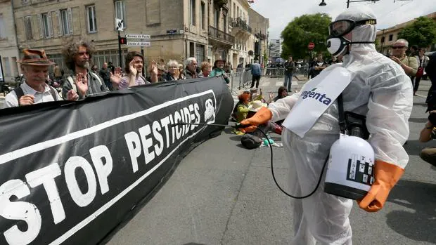 Fotografía de archivo de una manifestación contra el uso de pesticidas