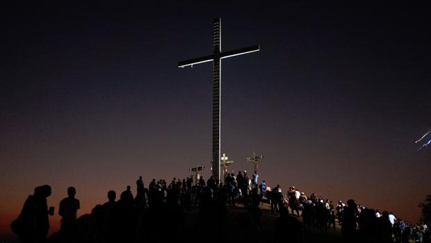 Procesión de Semana Santa en Petare, barrio humilde de Caracas