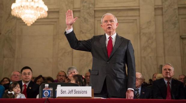 Jeff Sessions, en su declaración ante la evaluación del Comité Judicial del Senado