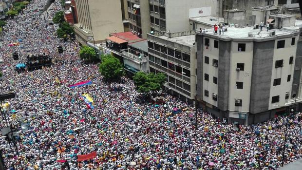 Miles de personas participaron el pasado mes de octubre en la «Toma de Venezuela»