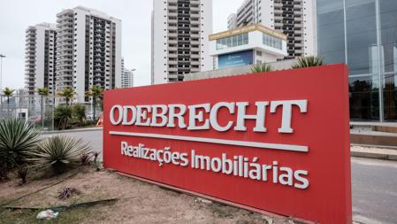 Un cartel de Odebrecht en Río de Janeiro