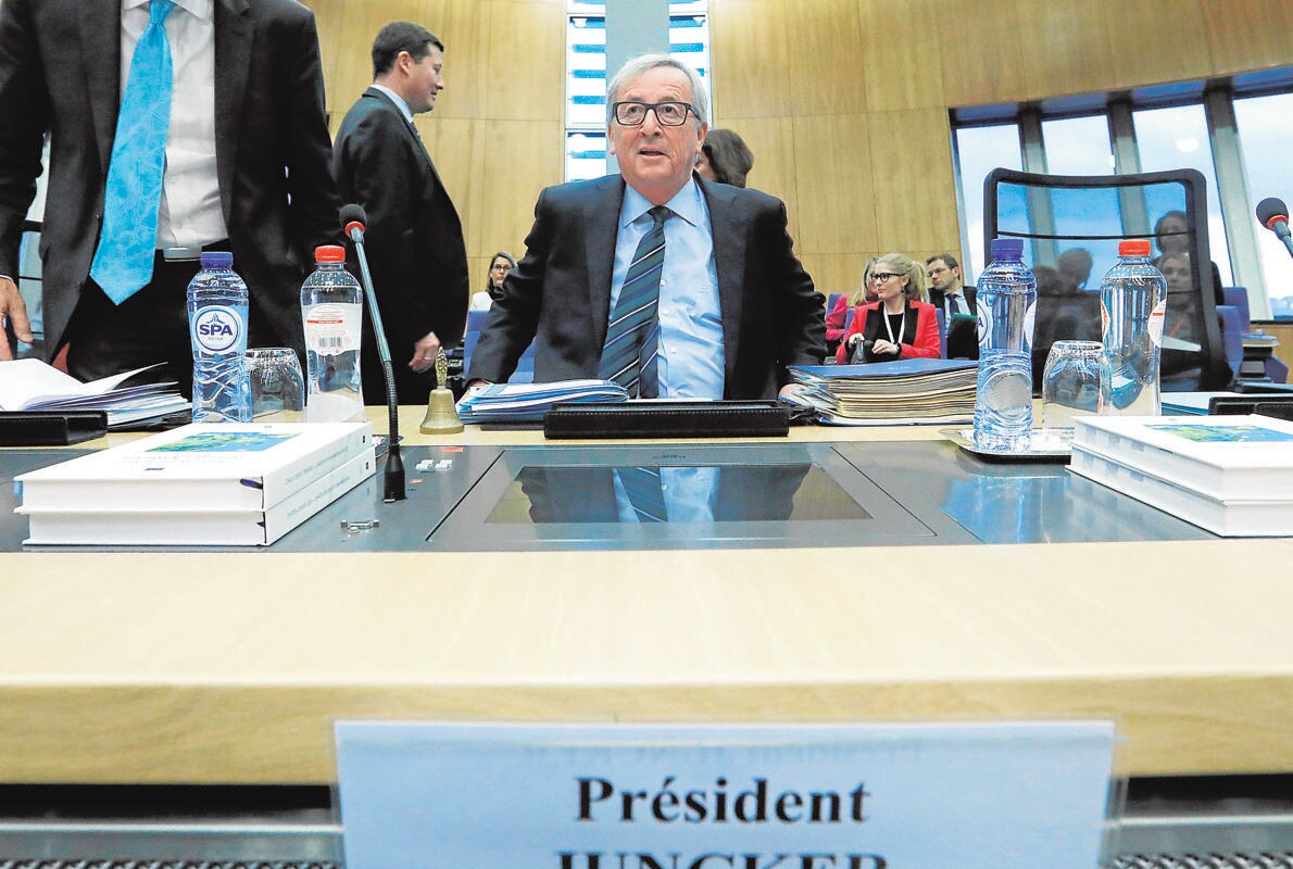 Juncker, hoy en Bruselas durante una reunión especial de la UE