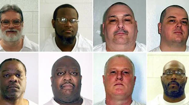 Fotografía de los ocho condenados a muerte