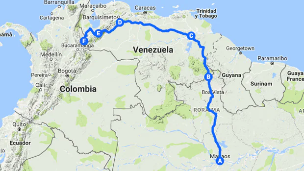 Ruta de la yihad a través de Venezuela
