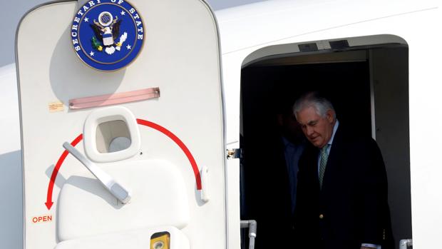 Tillerson, a su llegada a Corea del Sur