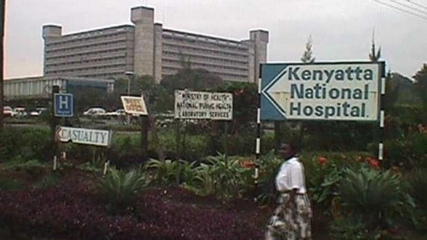 Vista del hospital público más grande de Kenia