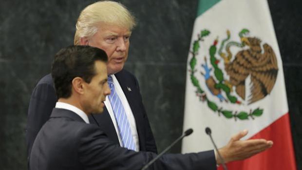 Peña Nieto y Trump durante la visita de este a México antes de ganar las elecciones de noviembre