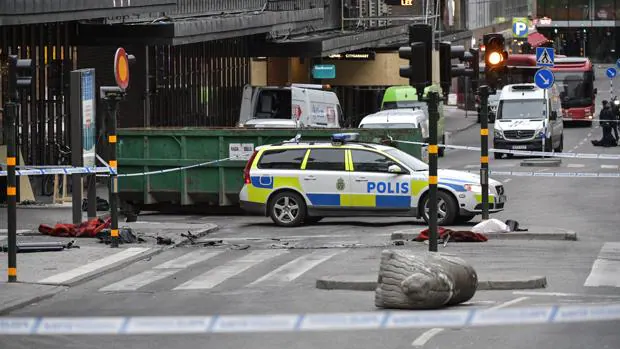 Escenario del atropello en Estocolmo
