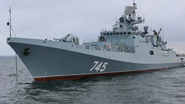La fragata rusa Almirante Grigorovich.