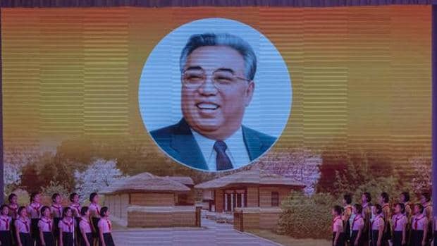 Retrato del fundador de Corea del Norte, Kim Il-sung
