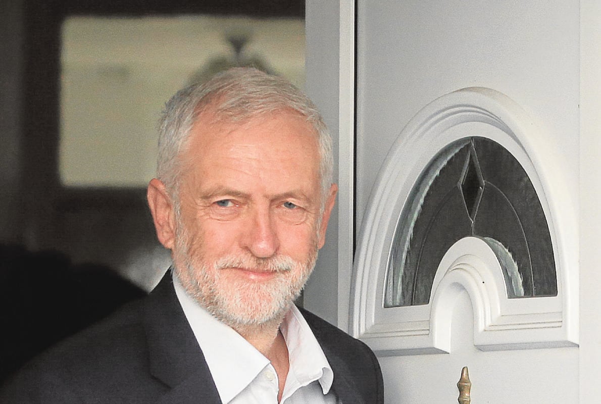 Jeremy Corbyn, a la salida de su domicilio en Londres esta semana