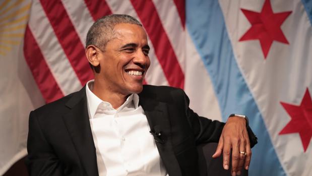Barack Obama, ayer en la Universidad de Chicago