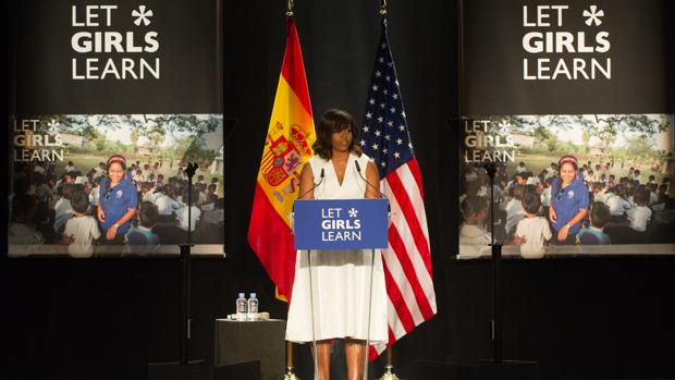 Michelle Obama, durante su visita a Madrid, el pasado mes de junio