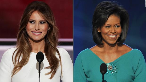 Melania Trump fue acusada de plagiar un discurso pronunciado en campaña electoral por Michelle Obama