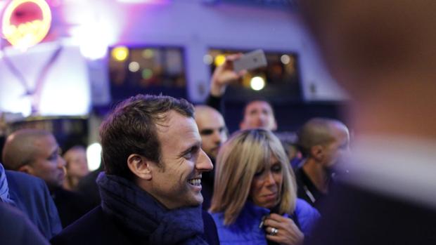 El candidato a la presidencia de Francia, Emmanuel Macron