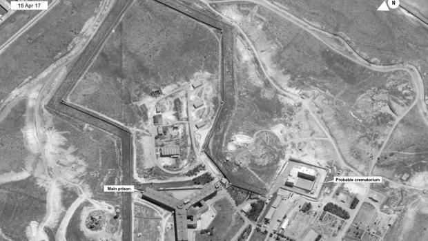 Fotografía satélite facilitada por el Departamento de Estado de la prisión de Saidnaya