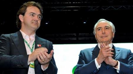 Joesley Batista, con Miche Temer en una imagen sin fecha