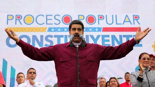 Nicolás Maduro, en un acto con sus seguidores en el Palacio de Miraflores el pasado 19 de mayo