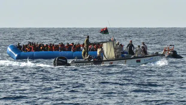 Operación de rescate en el mediterráneo