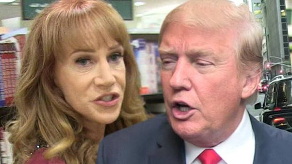 Montaje de Kathy Griffin y Donald Trump