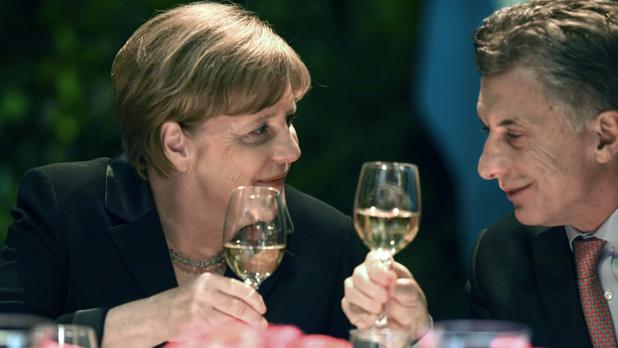 Angela Merkel y Mauricio Macri, durante la visita de la canciller alemana a Argentina