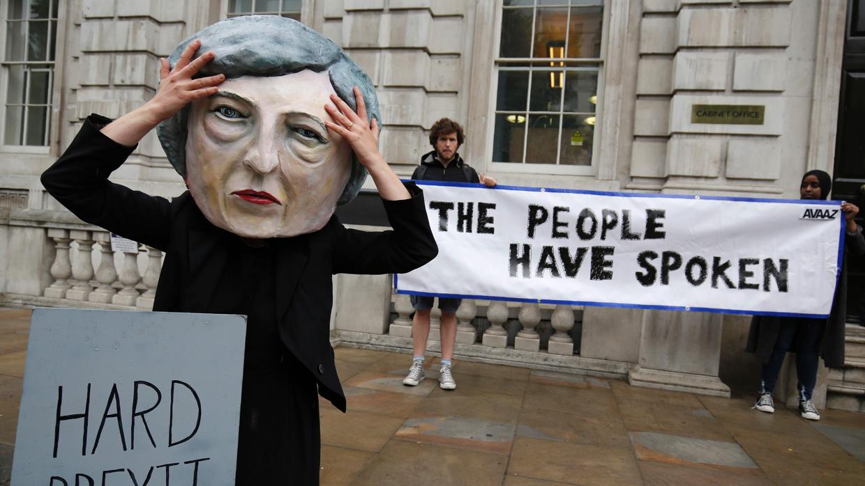 Protesta de la semana pasada frente al número 10 de Downing Street