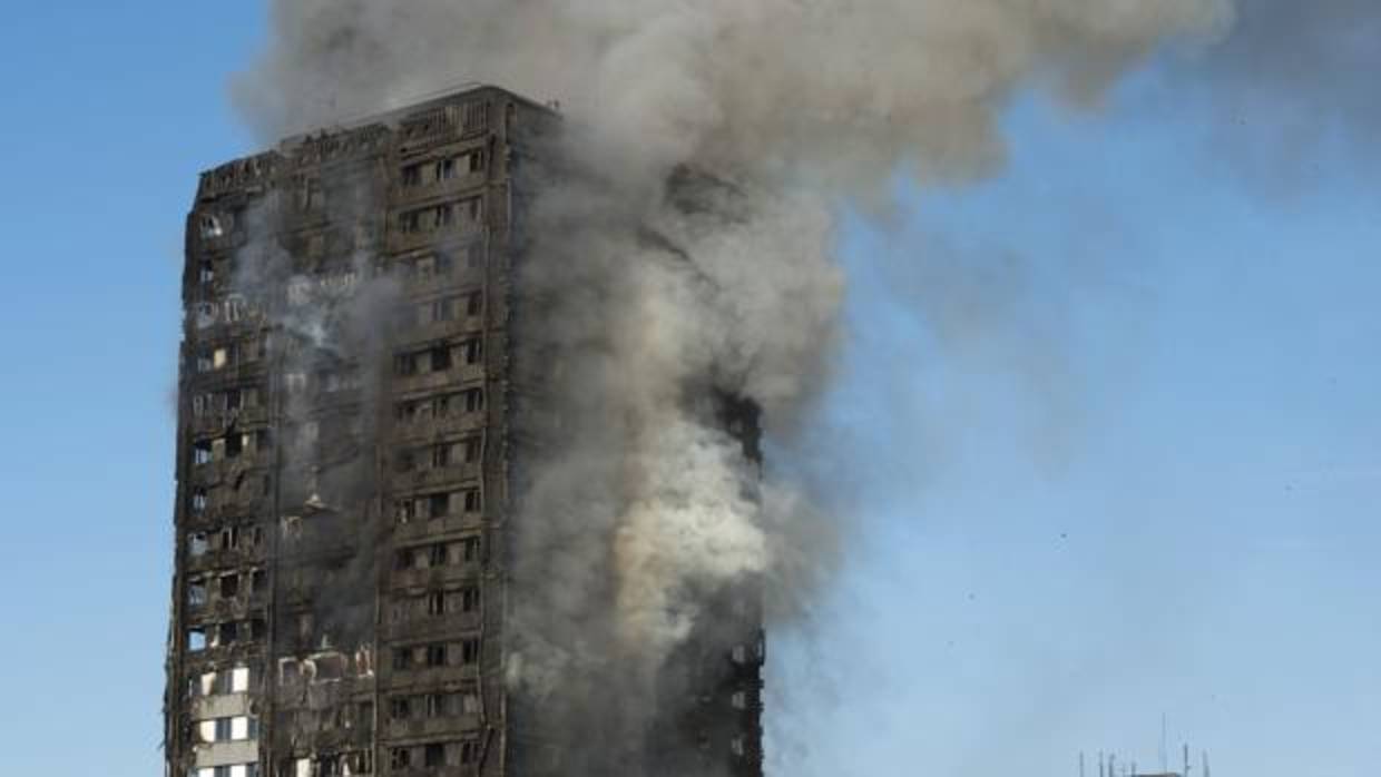 Imagen del incendio de la torre Grenfell el pasado 14 de junio