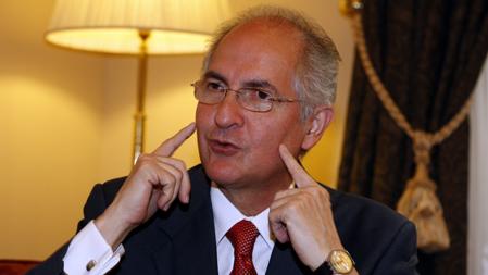 El exalcalde de Caracas, Antonio Ledezma