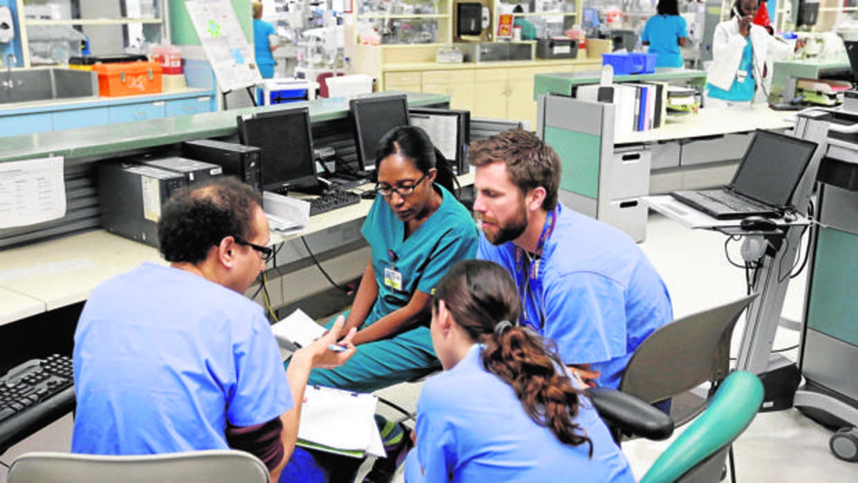 Unidad de cuidados intensivos del Hospital infantil Holtz, en Miami (Florida)