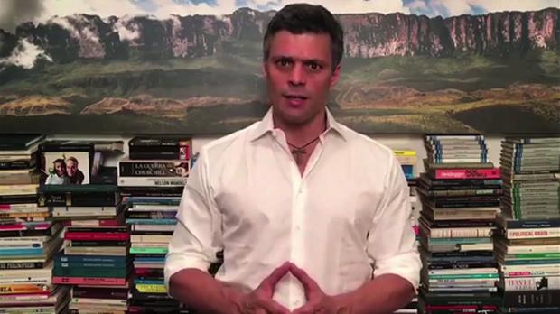 Leopoldo López pide en un vídeo seguir la lucha «por una mejor Venezuela» y anuncia que será padre