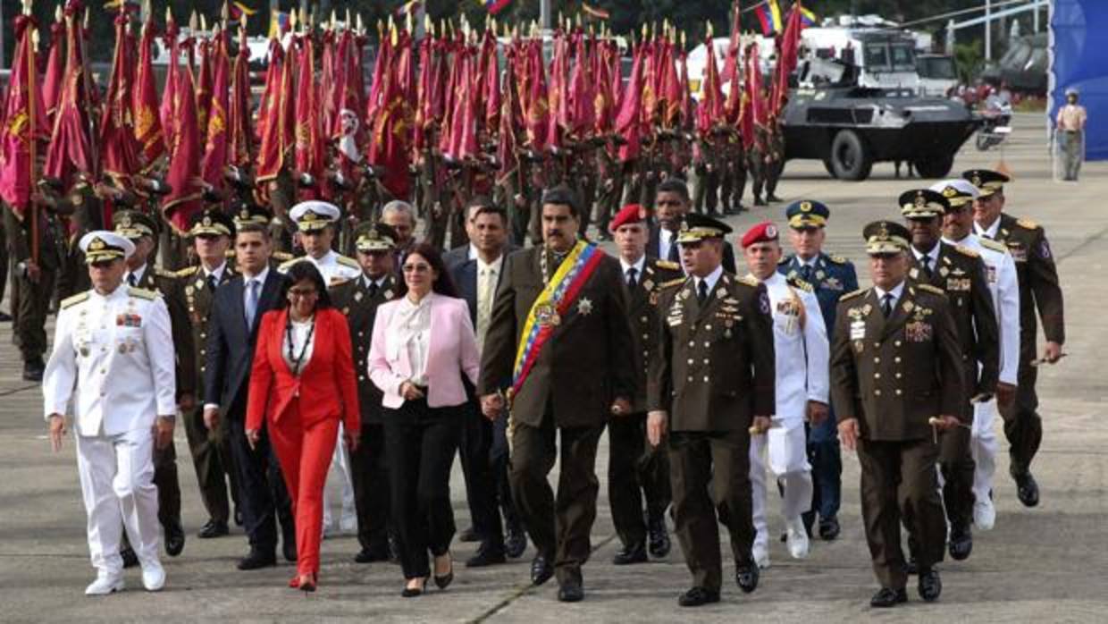 Nicolás Maduro durante la conmemoración de los 80 años de la creación de la Guardia Nacional Bolivariana