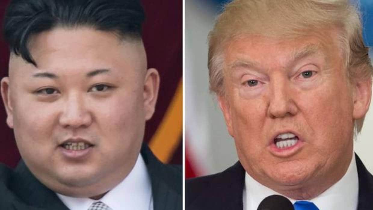 El dictador norcoreano, Kim Jong-un y el presidente de EE.UU., Donald Trump