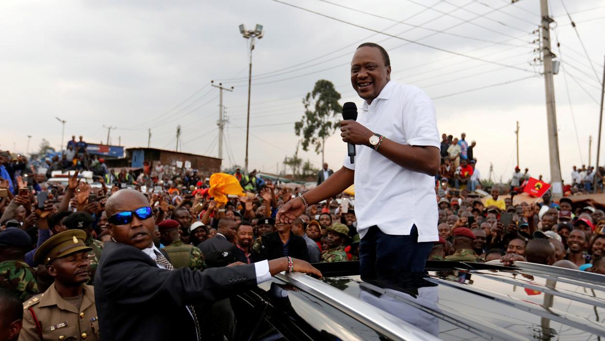 El, hasta ahora presidente de Kenia, Uhuru Kenyatta