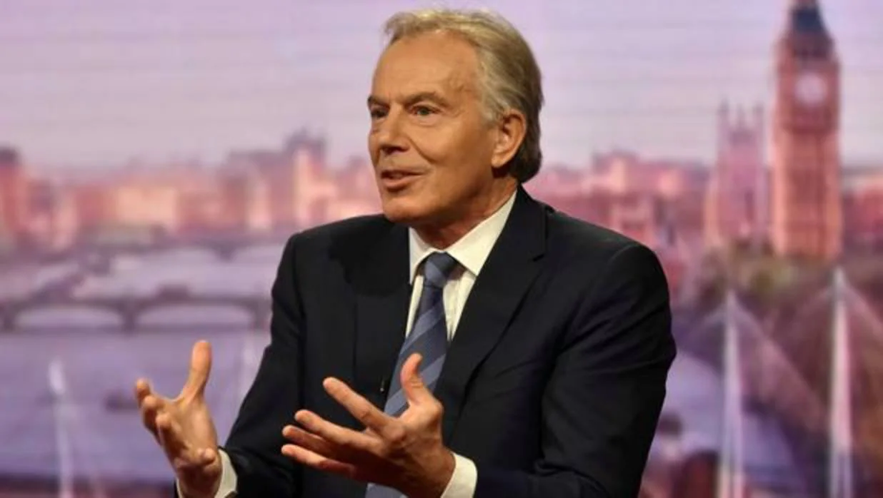 El ex priimer ministro británico, Tony Blair, durante una entrevista con la BBC