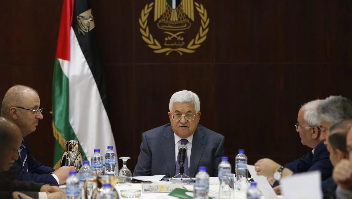 Mahmud Abás, el pasado día 13 en el comité ejecutivo de la Organización para la Liberación de Palestina