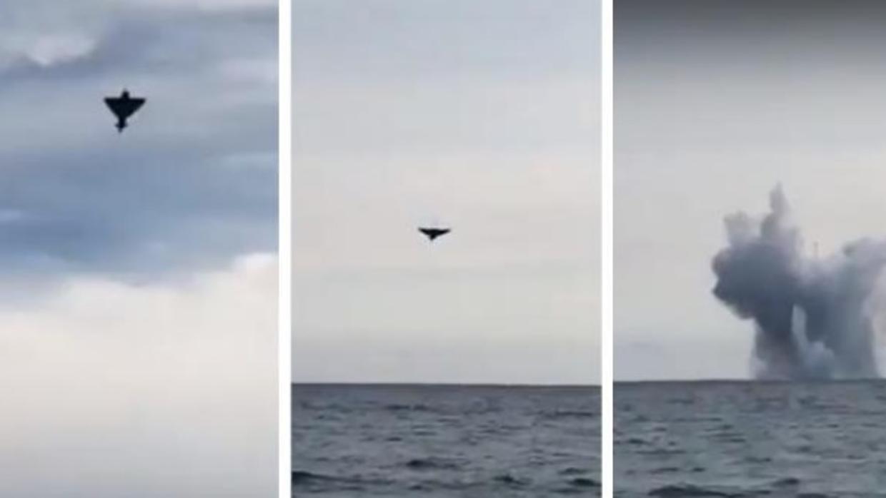 Vídeo del escalofriante accidente de un caza que cae al mar durante una exhibición en Italia