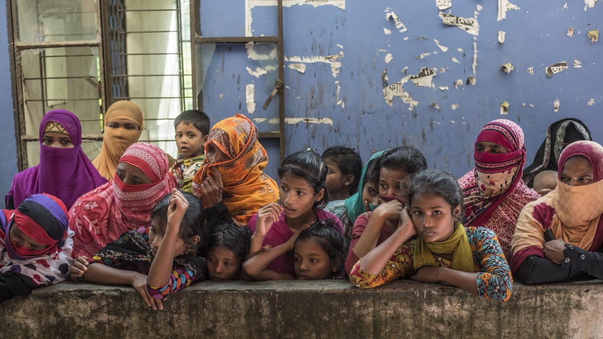 Refugiados rohingyas en el campamento de Cox Bazar (Bangladesh)