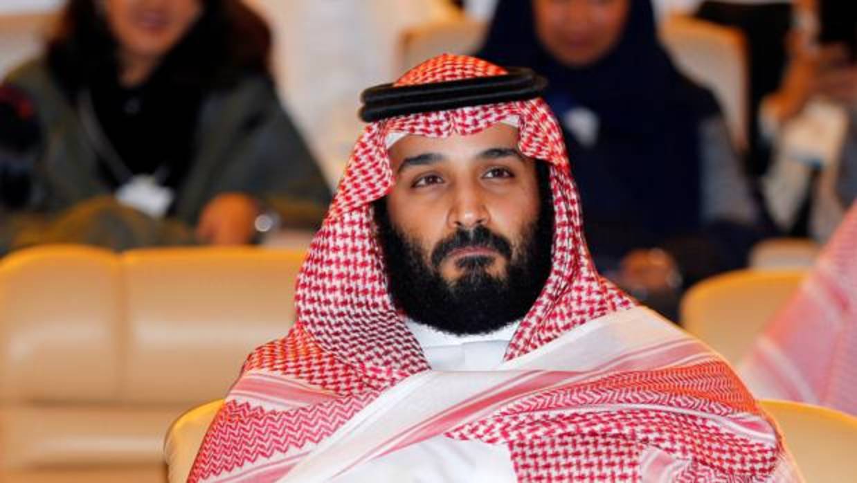 El Príncipe Mohamed bin Salman, en la conferencia de Riad en la que hizo los anuncios