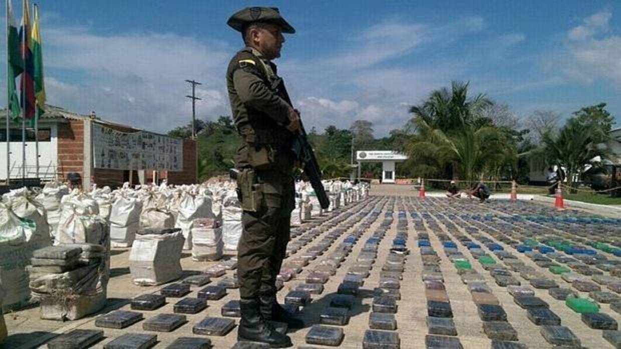 Cargamento de cocaína incautado en Colombia