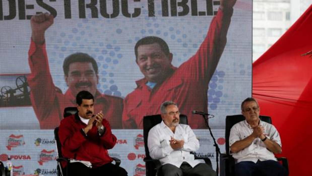 Nicolás Maduro, Nélson Martinez y Eulogio del Pino en una imagen de archivo