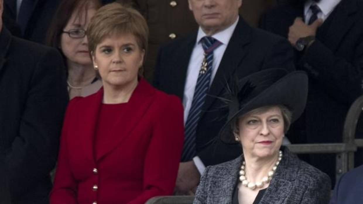 Nicola Sturgeon y Theresa May, en una imagen del pasado 9 de marzo