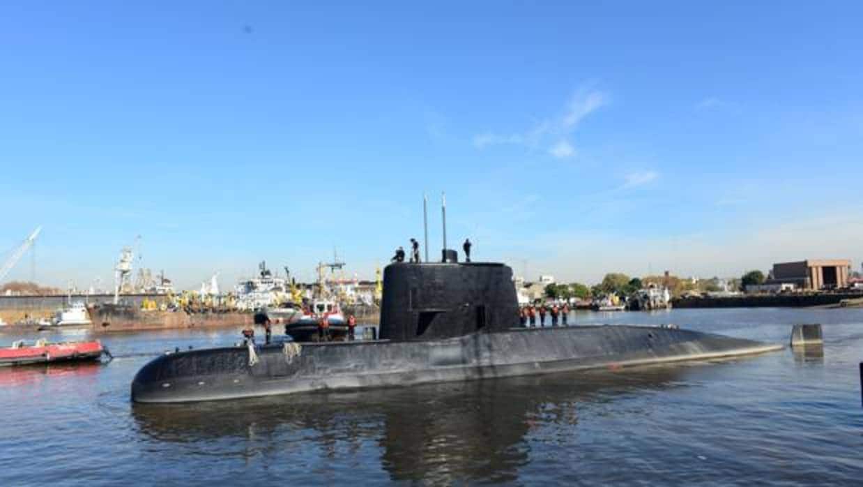 El submarino ARA San Juan, en una imagen de 2014