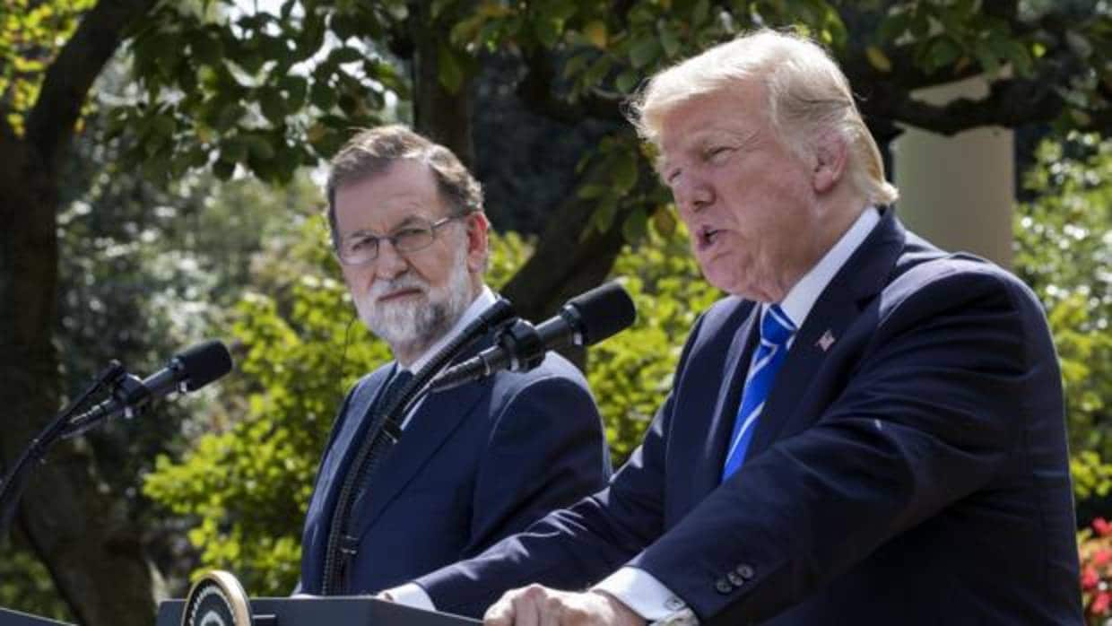 Mariano Rajoy y Donald Trump, durante su encuentro en la Casa Blanca en septiembre
