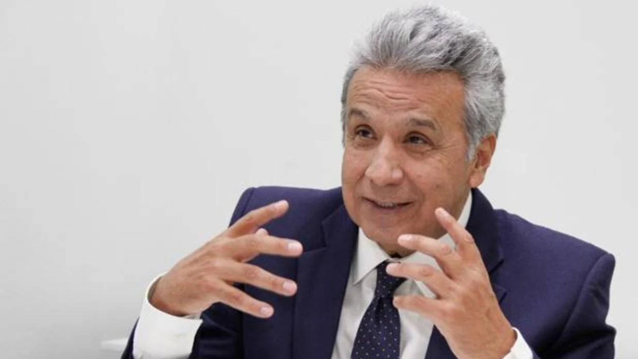 Lenín Moreno, presidente de Ecuador, durante la entrevista con ABC