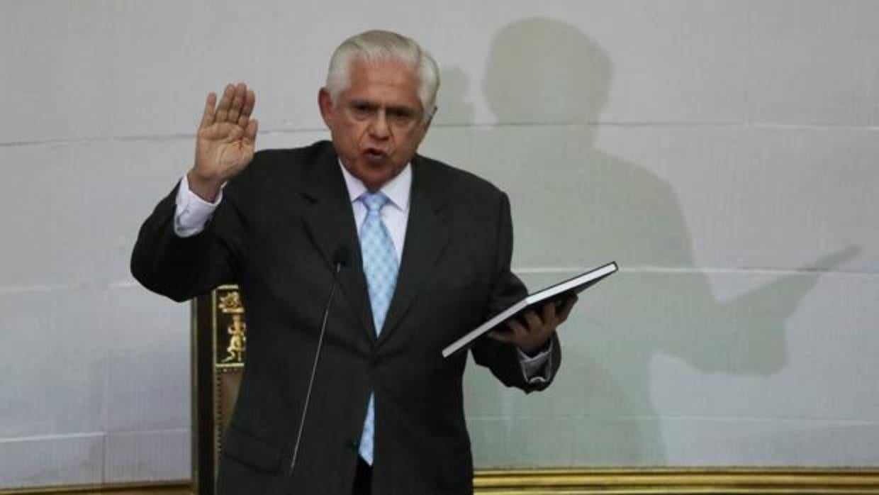 Omar Barboza jura su cargo tras ser elegido presidente de la Asamblea Nacional de Venezuela