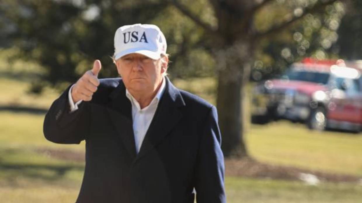 Donald Trump regresa a la Casa Blanca desde Camp David el pasado domingo